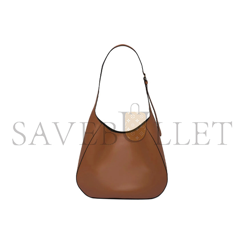 Pra*a enamel metal triangle logo magnetic closure leather shoulder bag 1bc181 (40*30*9cm)